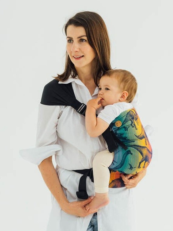 LennyHip (1/2 of LennyTwin), Standard, jacquard, 100% kokvilna - JURASSIC PARK - NEW ERA