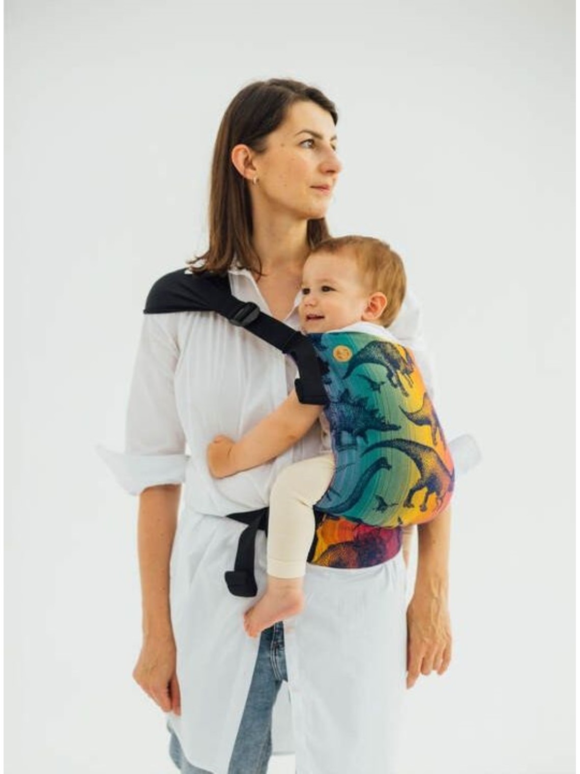 LennyHip (1/2 of LennyTwin), Standard, jacquard, 100% kokvilna - JURASSIC PARK - NEW ERA