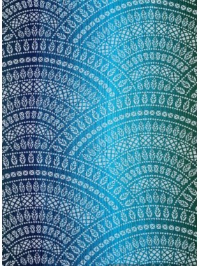LennyHybrid, Standard, jacquard, (100% bambusa viskoze) - PEACOCK'S TAIL - SEA ANGEL LennyHybrid, Standard, jacquard, (100% bambusa viskoze) - PEACOCK'S TAIL - SEA ANGEL