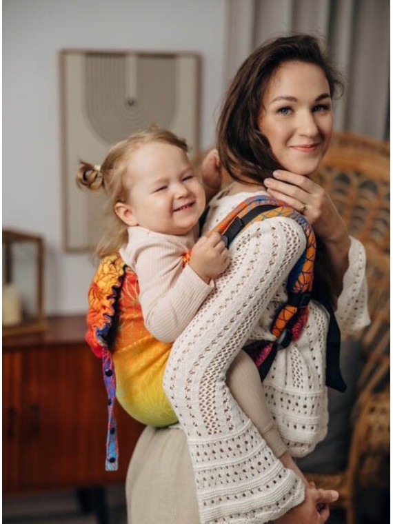 Lenny Buckle Onbuhimo, preschool, jacquard, (100% kokvilna) - RAINBOW LOTUS