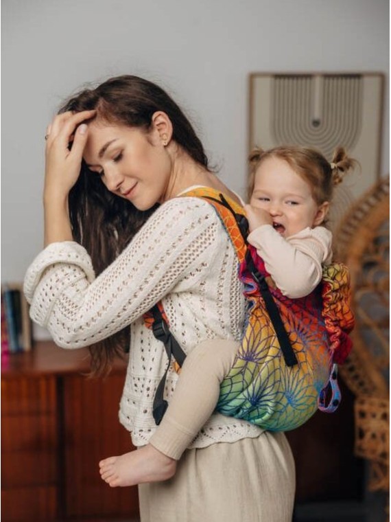 Lenny Buckle Onbuhimo, preschool, jacquard, (100% kokvilna) - RAINBOW LOTUS