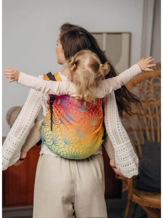 Lenny Buckle Onbuhimo, preschool, jacquard, (100% kokvilna) - RAINBOW LOTUS