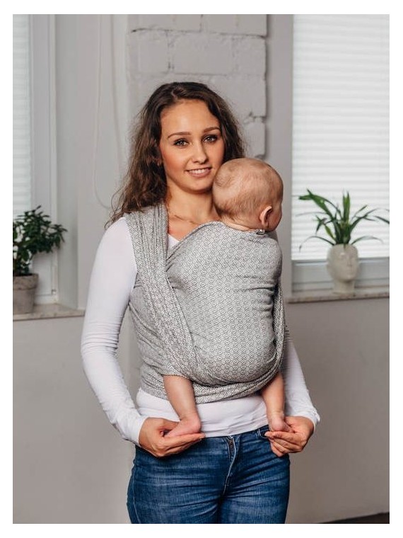 Baby Wrap, LITTLE LOVE - LARVIKITE, jacquard, 100% kokvilna