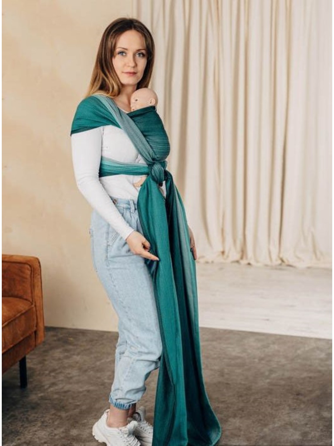 LennyLamb baby wrap – ergonomic and soft from birth to preschool