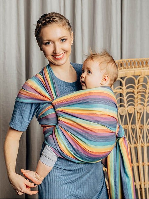 Baby Wrap, broken twill (100% kokvilna) - LUNA