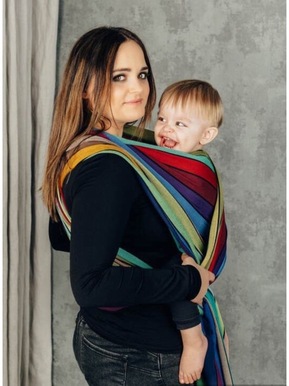 Baby Wrap, broken twill, (100% kokvilna) - CAROUSEL OF COLORS