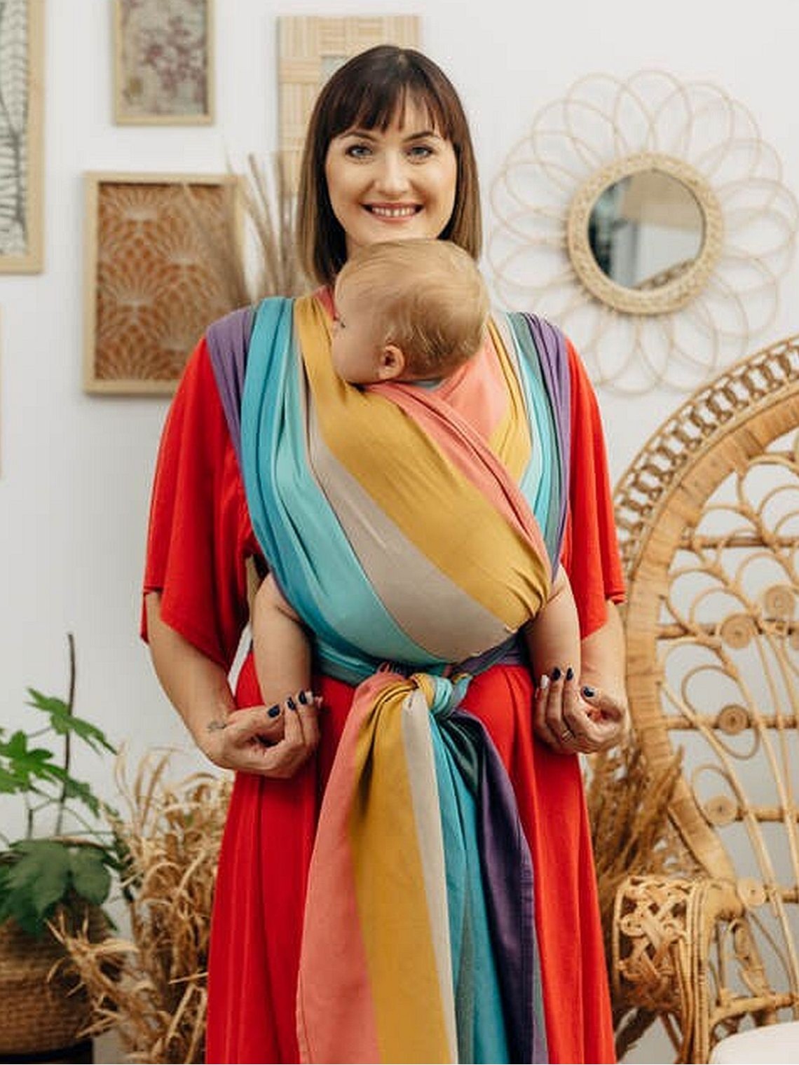 LennyLamb baby wrap – ergonomic and soft from birth to preschool