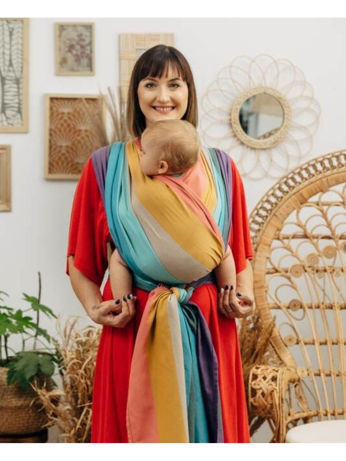 LennyLamb baby wrap – ergonomic and soft from birth to preschool