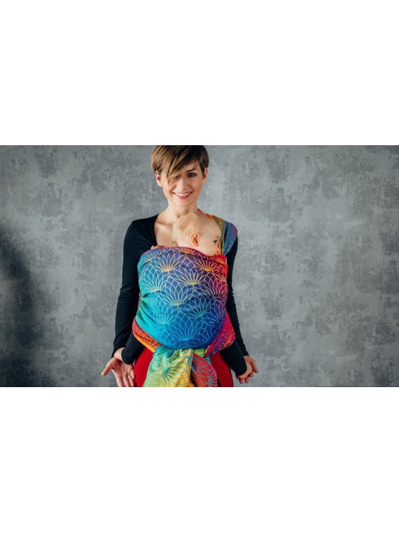 Baby Wrap, jacquard, (100% kokvilna) - RAINBOW LOTUS