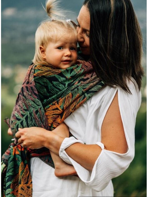 Baby Wrap, jacquard, (100% kokvilna) - RAINFOREST - DIVERSE