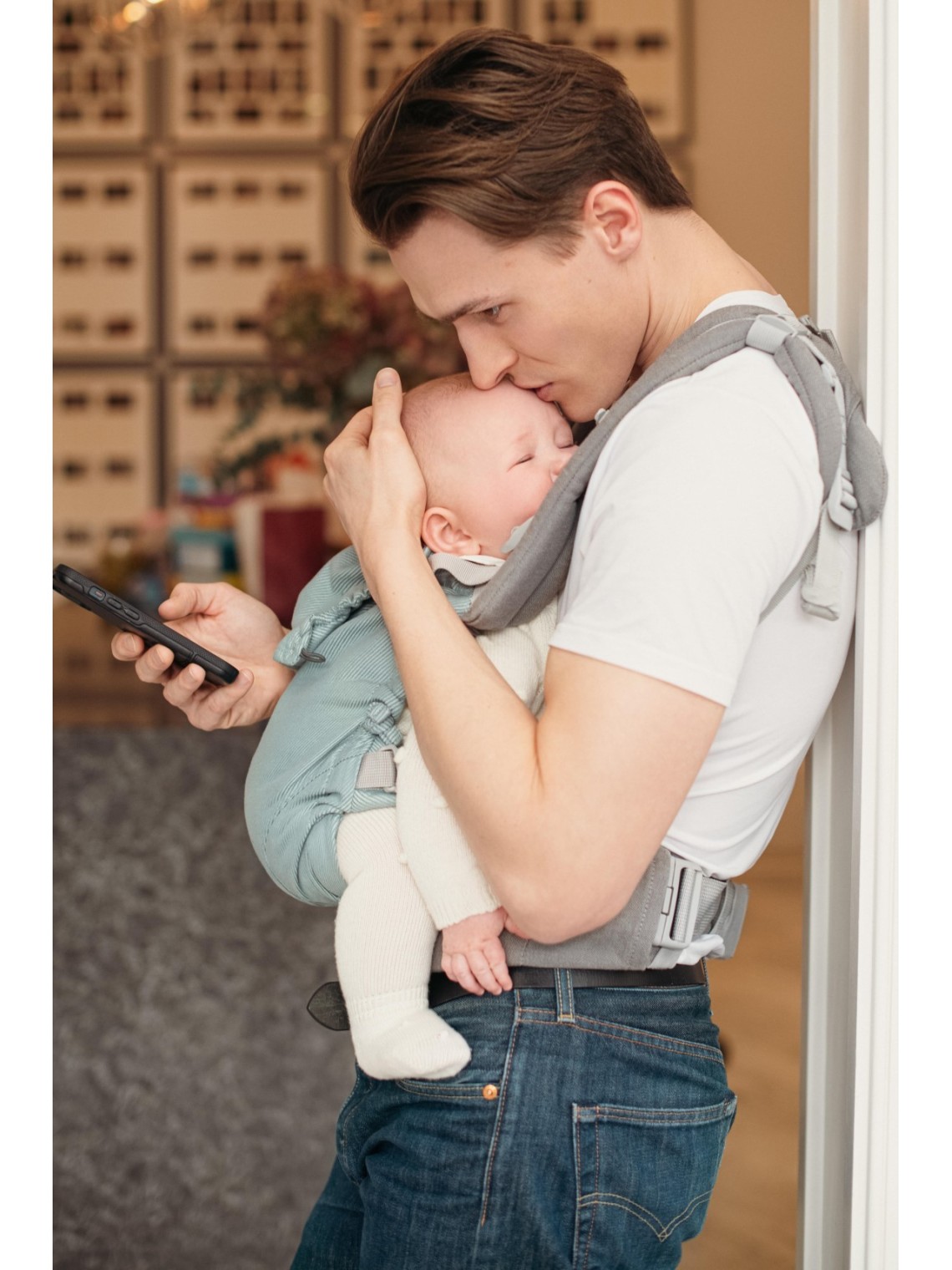 Quokkababy E-Carrier ergonomisks mazuļu un bērnu pārnēsāšanas soma – maksimāla pielāgošanās no pirmās dienas