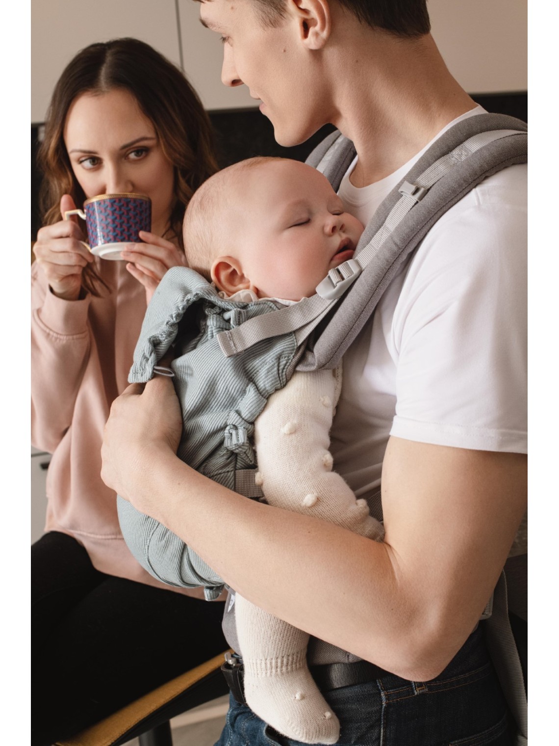Quokkababy E-Carrier ergonomisks mazuļu un bērnu pārnēsāšanas soma – maksimāla pielāgošanās no pirmās dienas
