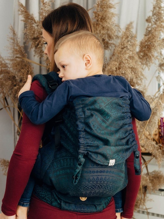 LennyPreschool (jacquard, 100% kokvilna) - PEACOCK'S TAIL - QUANTUM