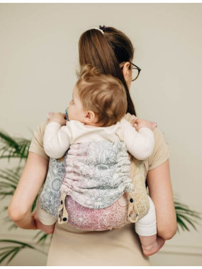 Lenny Buckle Onbuhimo PRO, Toddler, jacquard, (100% cotton) - WILD WINE - VINEYARD