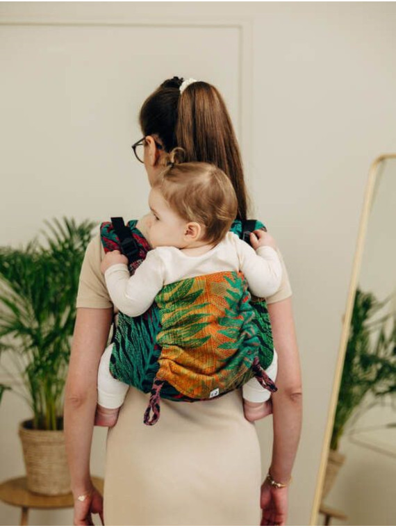Lenny Buckle Onbuhimo PRO, Toddler, jacquard, (100% cotton) - RAINFOREST - DIVERSE