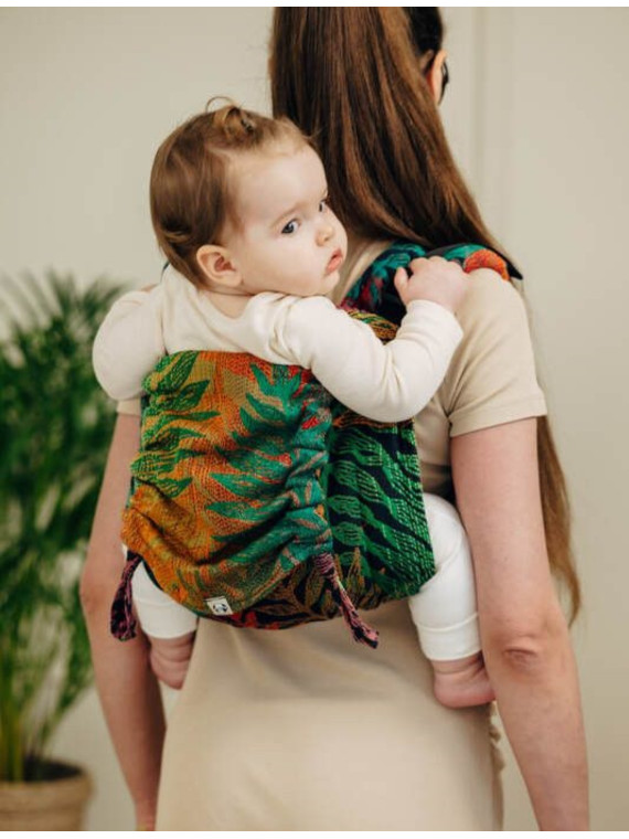 Lenny Buckle Onbuhimo PRO, Toddler, jacquard, (100% cotton) - RAINFOREST - DIVERSE