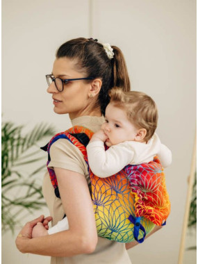 Lenny Buckle Onbuhimo PRO, Toddler, jacquard, (100% kokvilna) - RAINBOW LOTUS