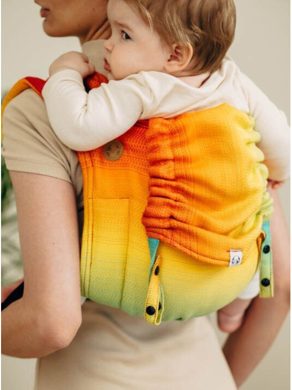 Lenny Buckle Onbuhimo PRO, Toddler, jacquard, (100% cotton) - RAINBOW BABY