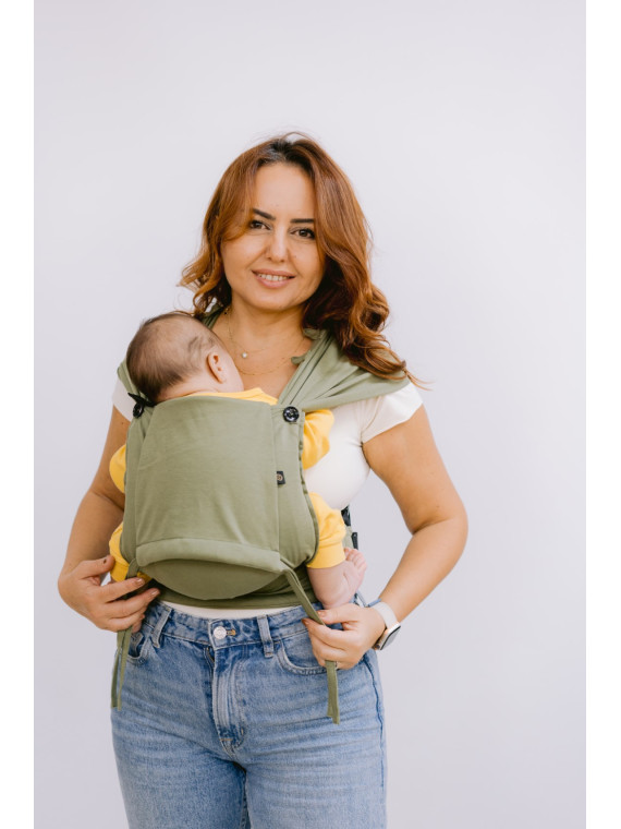 Neko Tiny – newborn baby carrier from 2.5 kg, made of stretchy wrap fabric