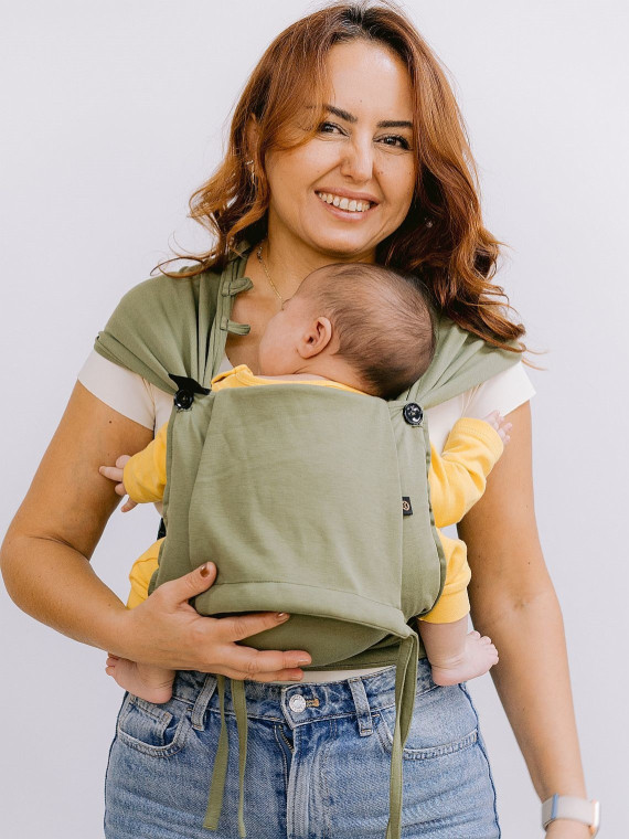 Neko Tiny – newborn baby carrier from 2.5 kg, made of stretchy wrap fabric