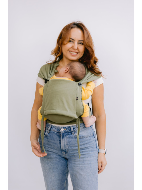 Neko Tiny – newborn baby carrier from 2.5 kg, made of stretchy wrap fabric