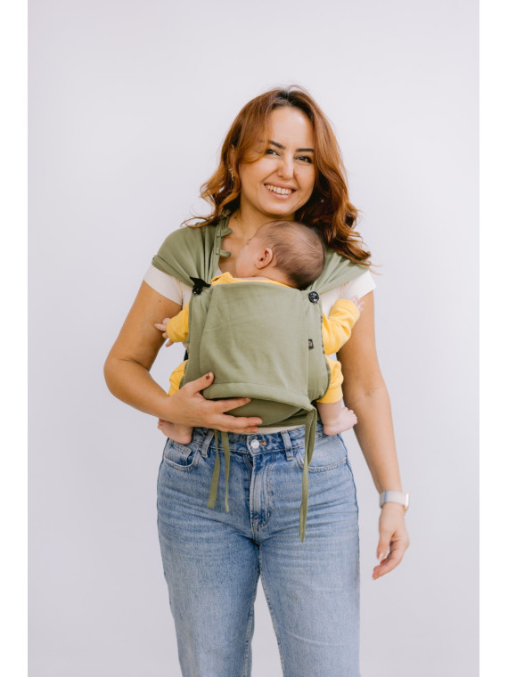 Neko Tiny – newborn baby carrier from 2.5 kg, made of stretchy wrap fabric