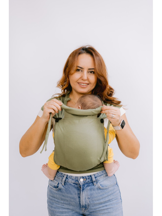 Neko Tiny – newborn baby carrier from 2.5 kg, made of stretchy wrap fabric