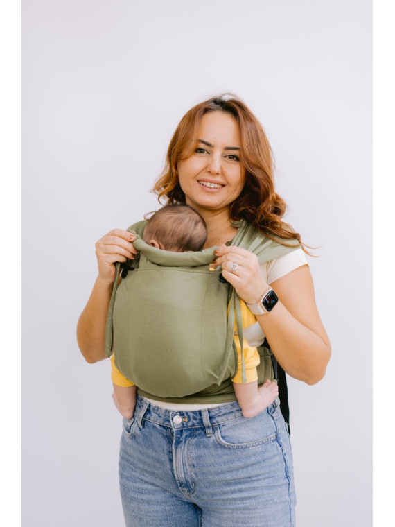 Neko Tiny – newborn baby carrier from 2.5 kg, made of stretchy wrap fabric