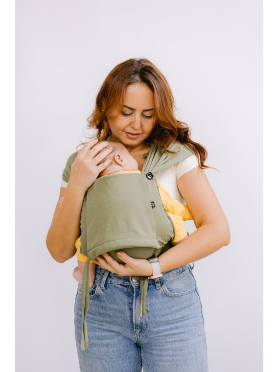 Neko Tiny – newborn baby carrier from 2.5 kg, made of stretchy wrap fabric