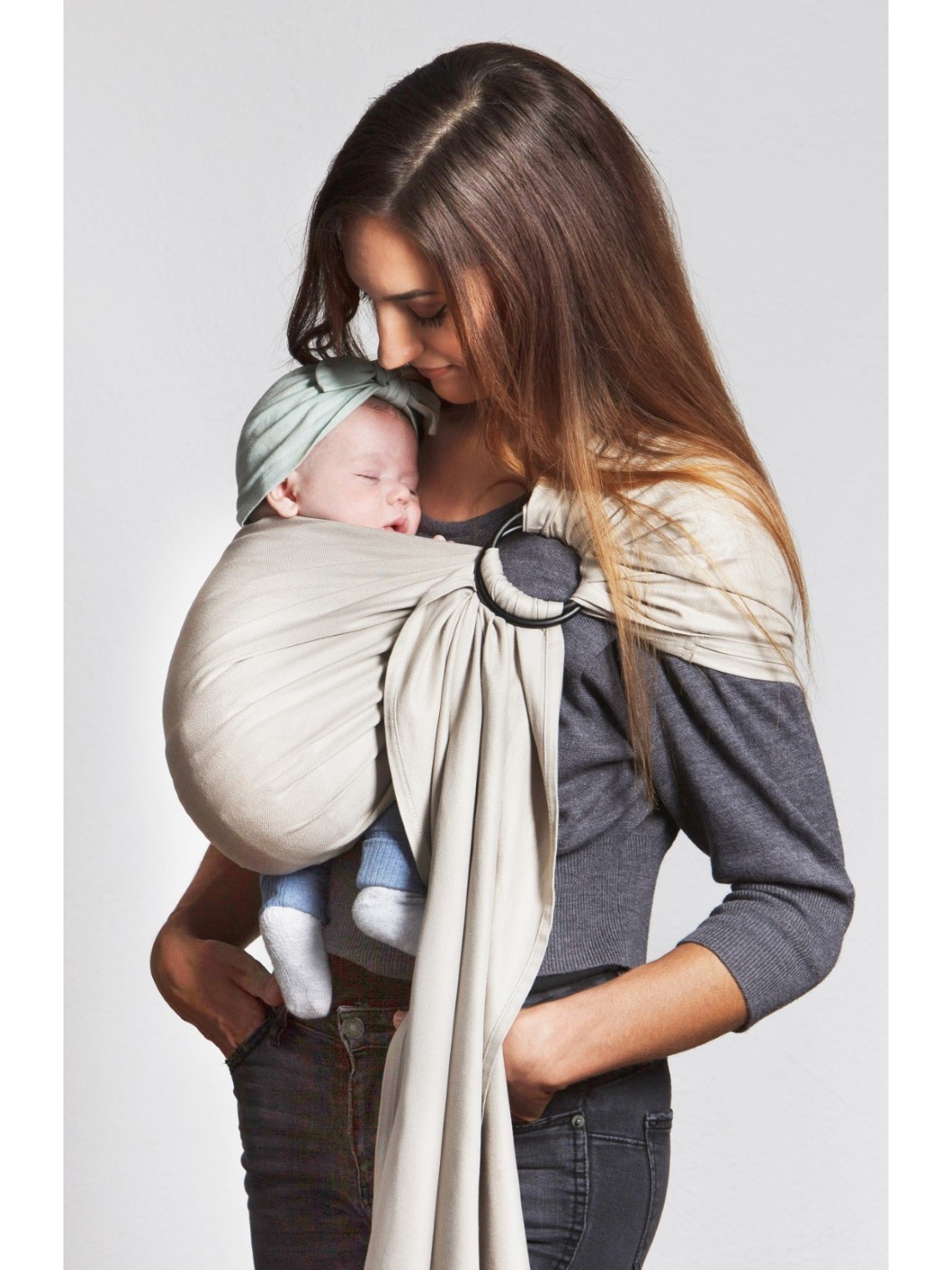 LOVE RADIUS No Knot Woven Wrap, White Gold