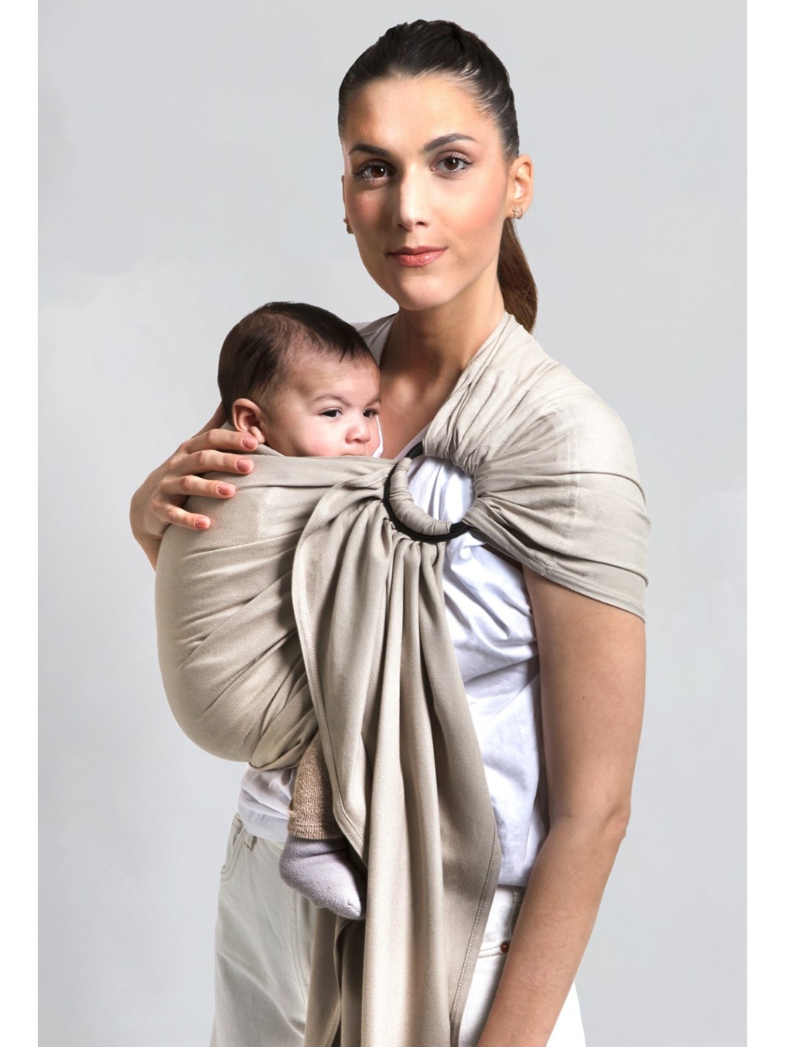 LOVE RADIUS No Knot Woven Wrap, White Gold