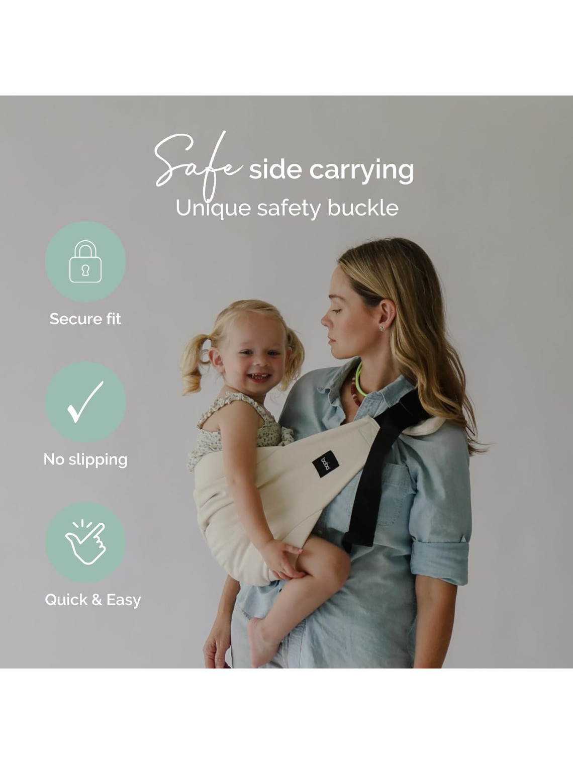 Boba Buddy – nešanas soma uz gurna lielākam bērnam