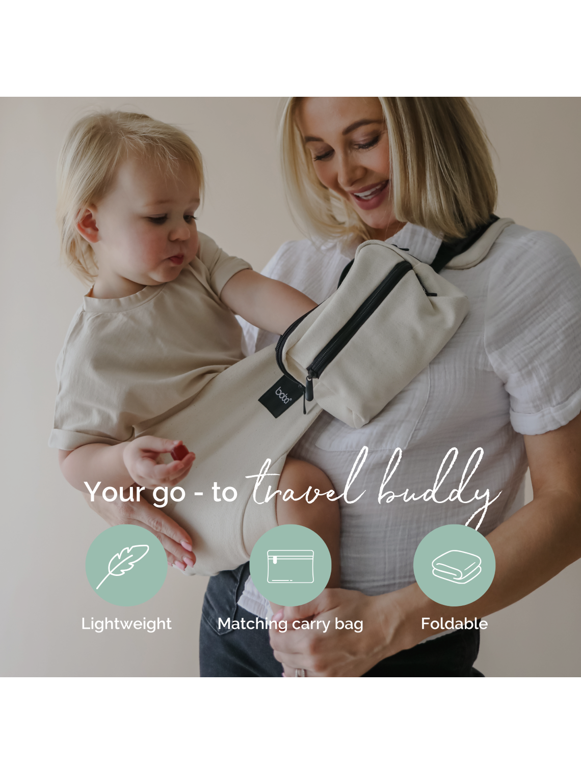 Boba Buddy – nešanas soma uz gurna lielākam bērnam