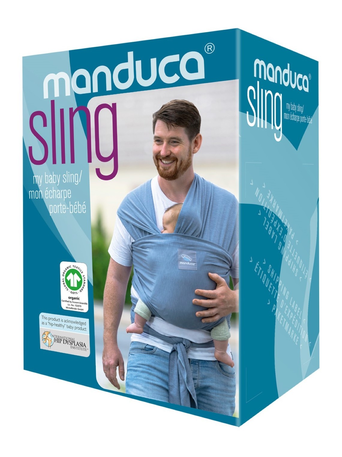 Manduca Sling slings – mīksta, organiskā kokvilna, ērta jaundzimušajiem