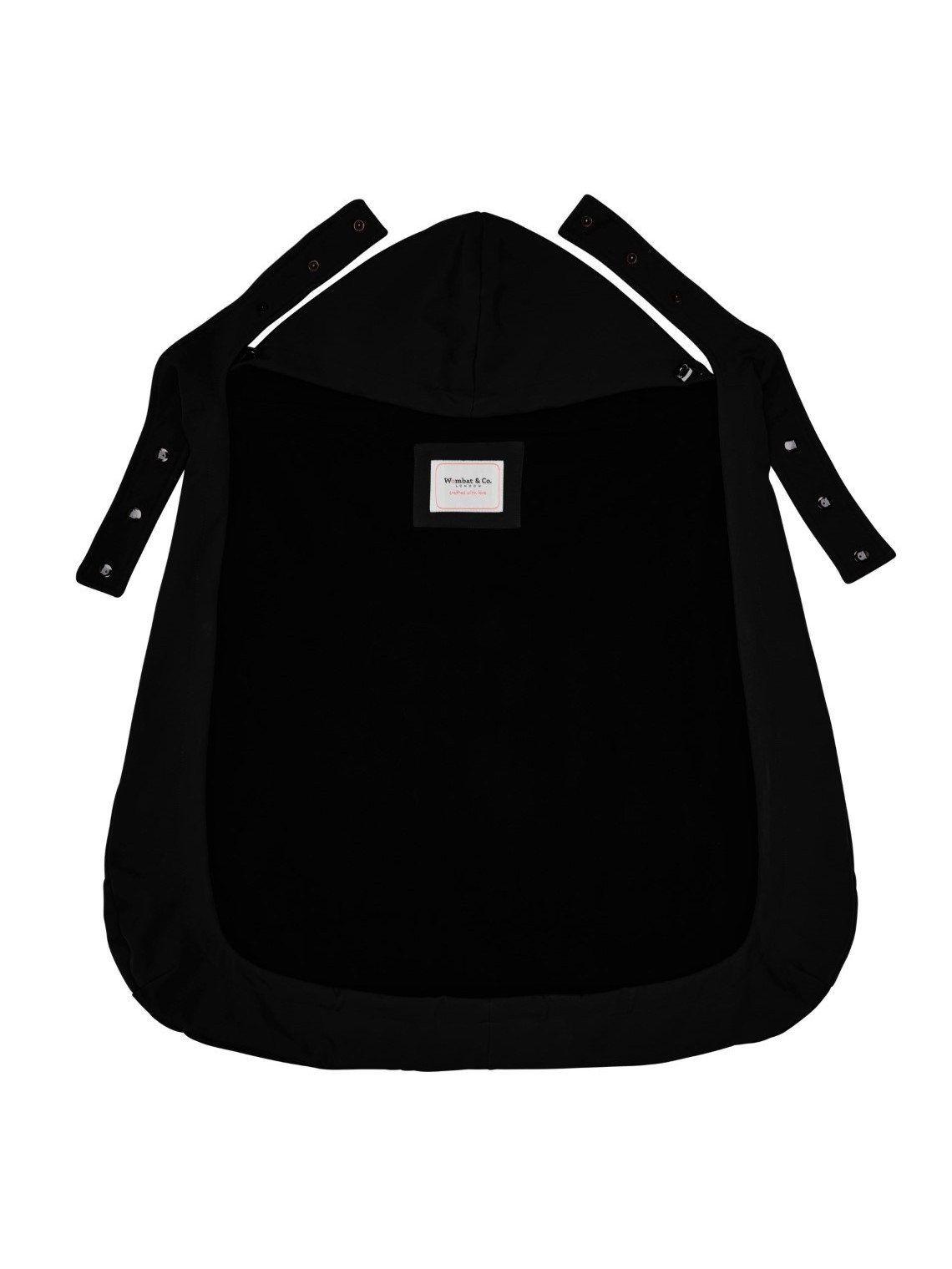 Wombat bērnu pārnēsāšanas Shell Cover, Black